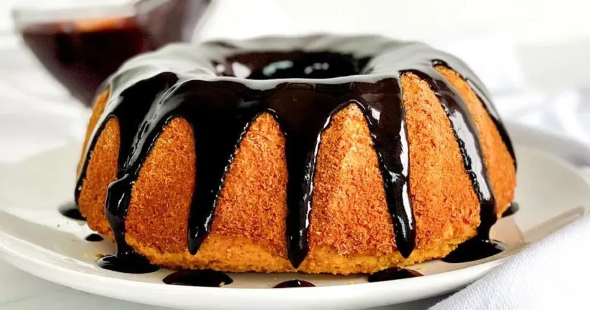 Preparei um bolo de cenoura sem glúten