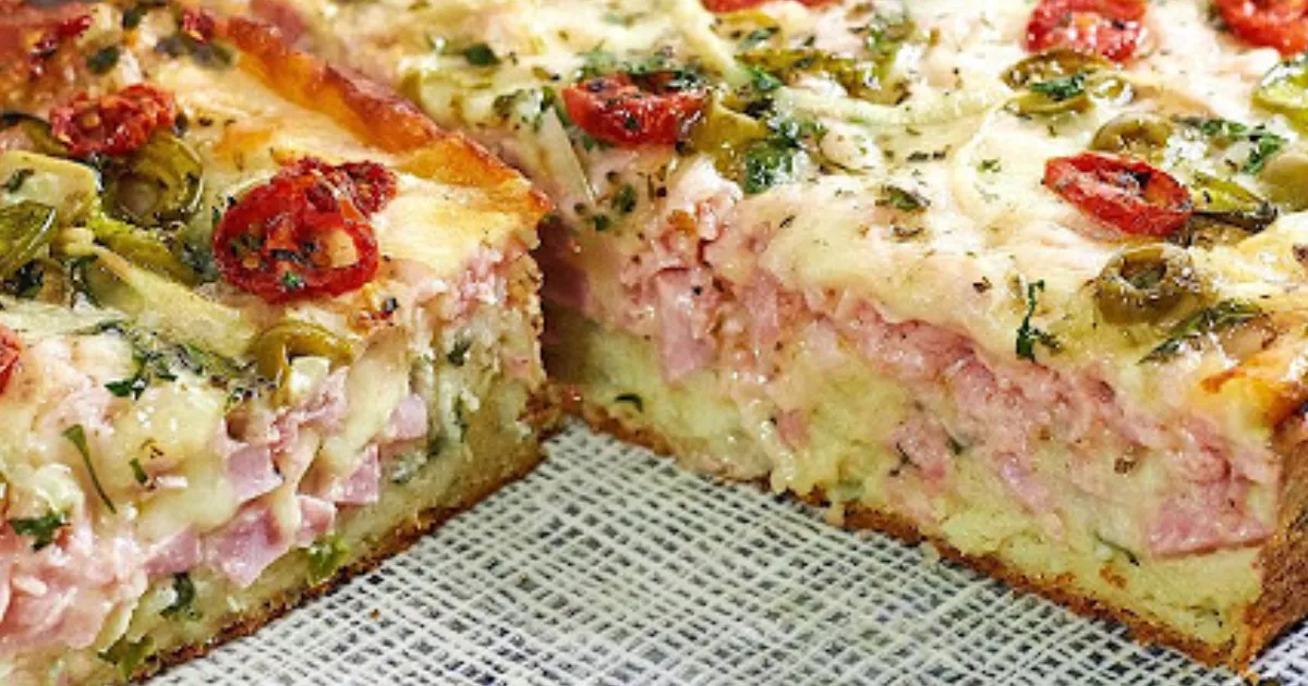 Descobri a Receita de Torta de Presunto com Massa Inusitada – sem Liquidificador!