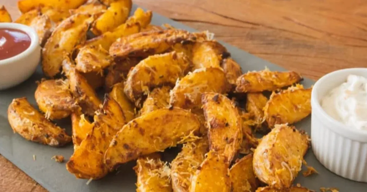 Descobri o Segredo de Batatas Assadas Crocantes com Parmesão!