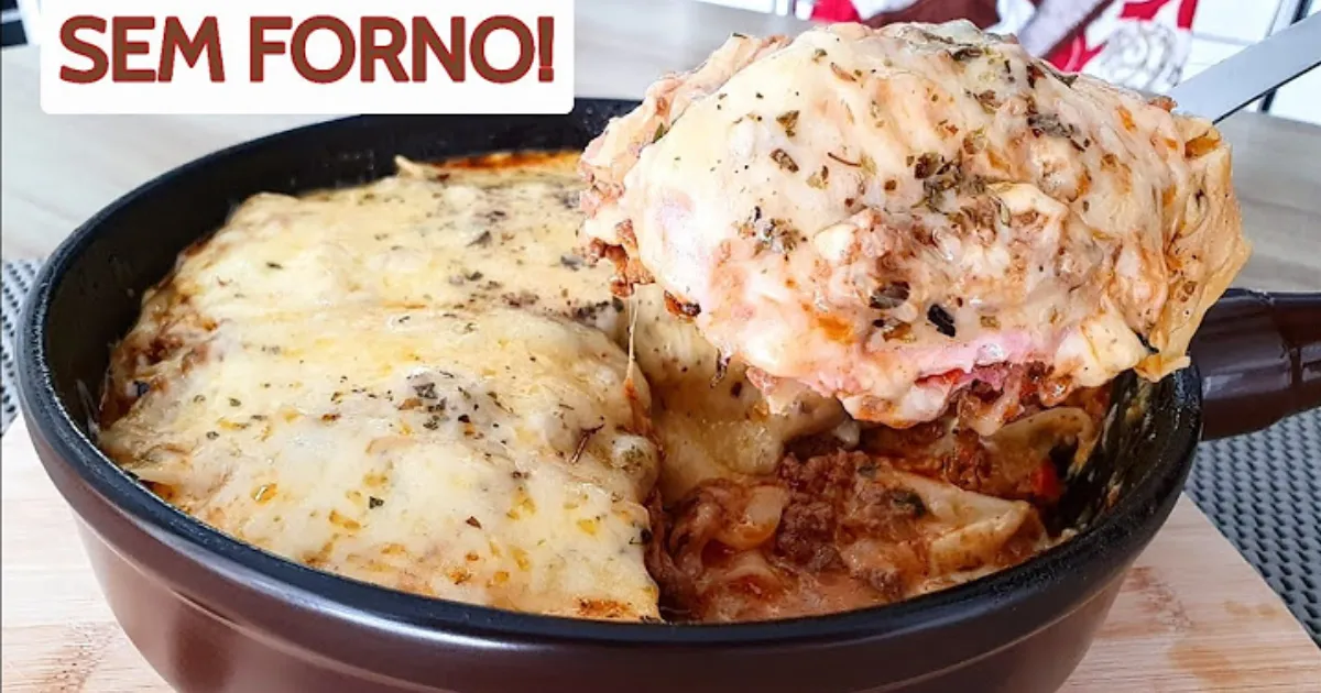 Descobri o Segredo da Lasanha de Frigideira em 10 Minutos