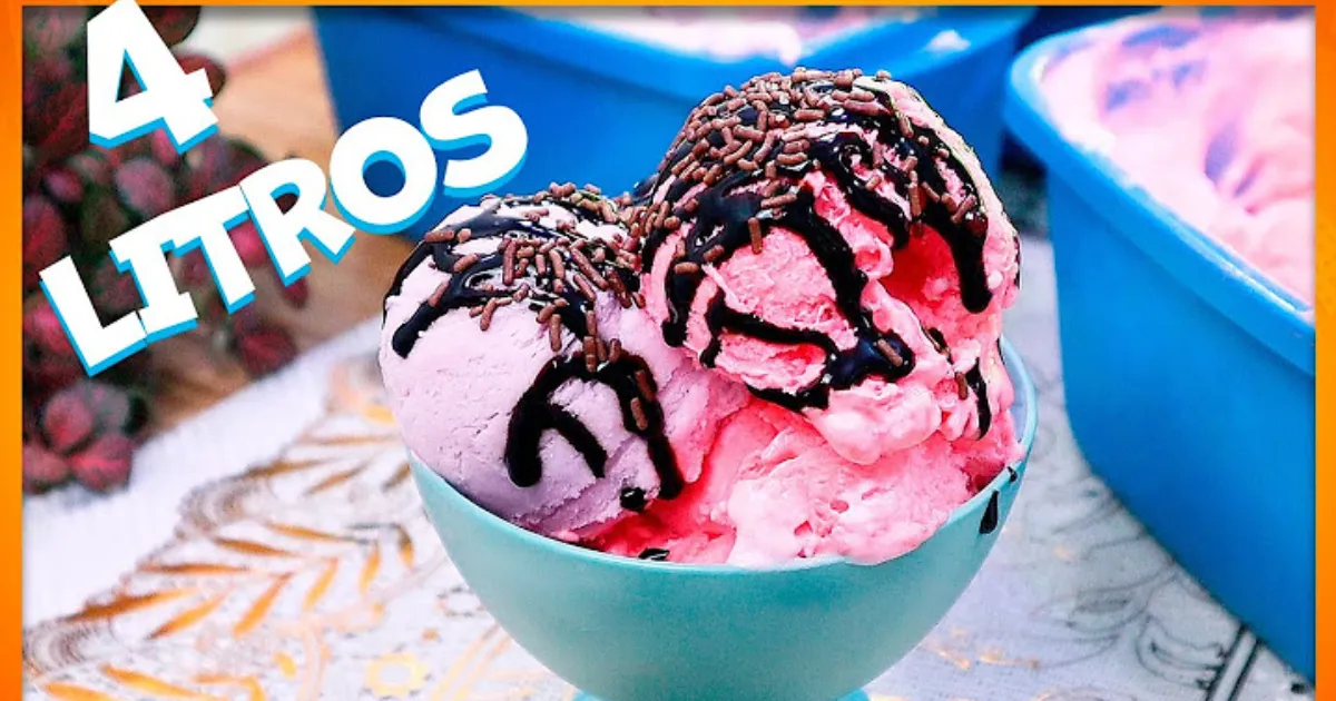 Descobri como fazer 4 litros de sorvete caseiro gastando só R$ 6!