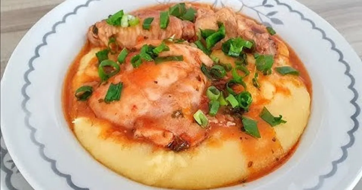 Descobri o Segredo do Frango com Polenta Mais Gostoso da Vida