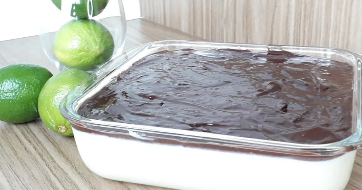 Minha criação divina: Torta de limão e chocolate com só 4 ingredientes!