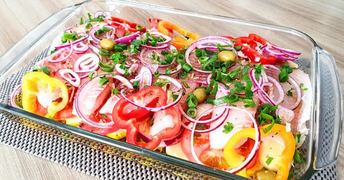 Minha Receita Favorita: Delicioso Filé de Peixe Assado com Batatas