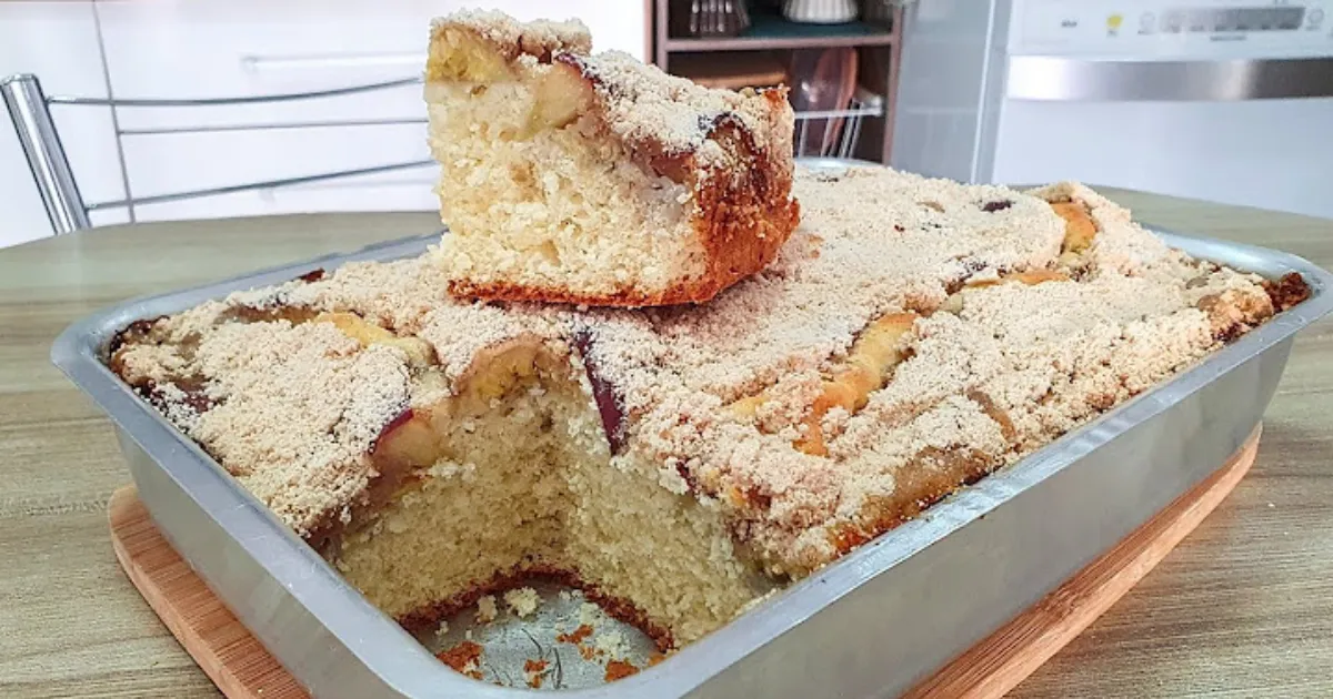 Descobri a Receita Perfeita: Cuca de Banana com Maçã Irresistível!