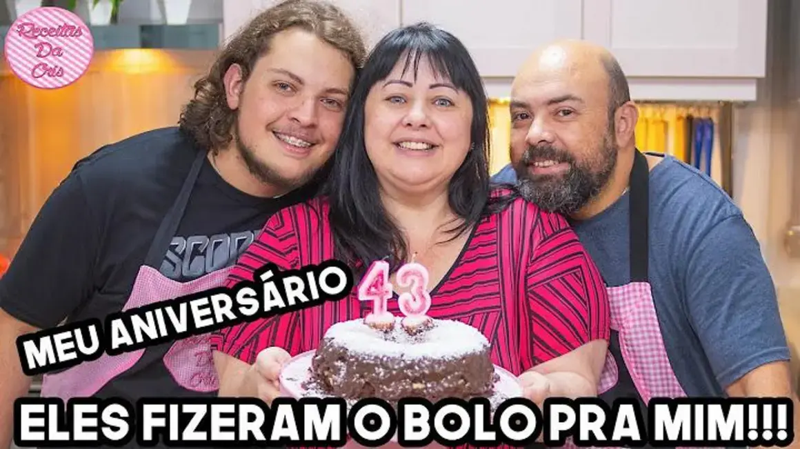 Receita de Bolo de Aniversário que Meu Filho e Meu Marido Prepararam com Amor