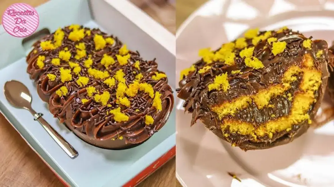 Receita de Bolo de Cenoura Cremoso em Forma de Ovo de Colher Delicioso