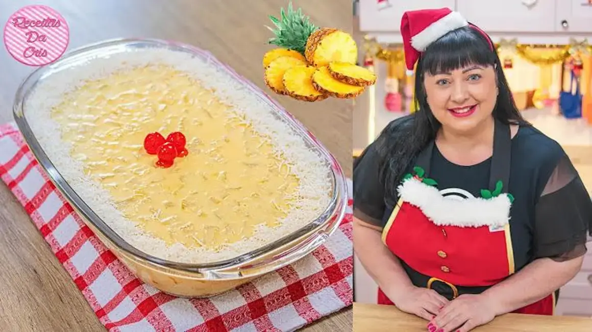 Receita de Gelado de Abacaxi Muito Fácil para Encantar seu Natal em Família