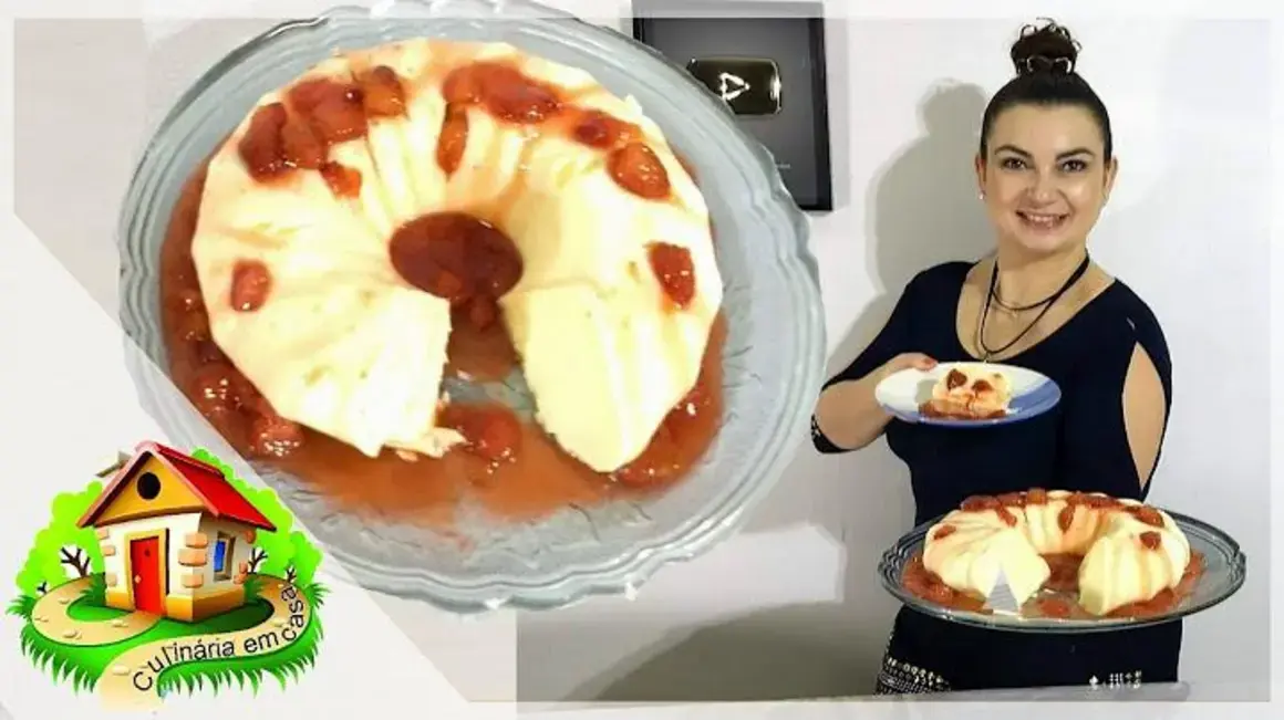 Receita de Manjar Simples com Calda de Morango para Saborear em Casa Hoje