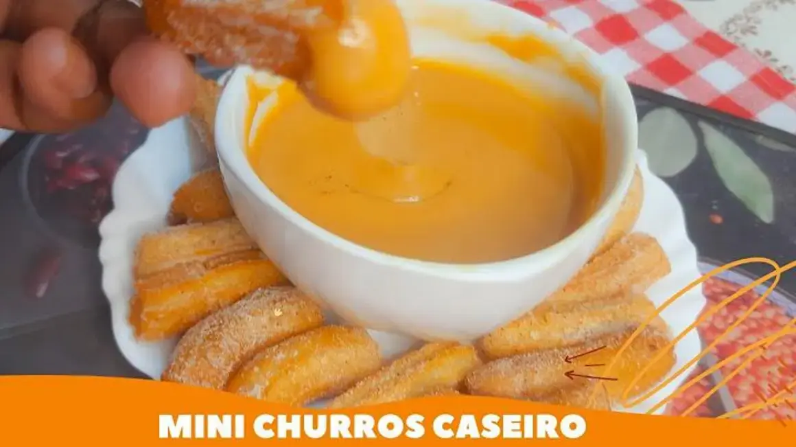 Receita de Mini Churros Caseiro com Doce de Leite Rápido e Fácil de Fazer