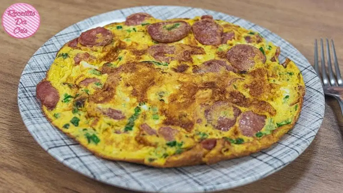 Receita de Omelete de Calabresa Fácil e Rápida para Preparar em Casa