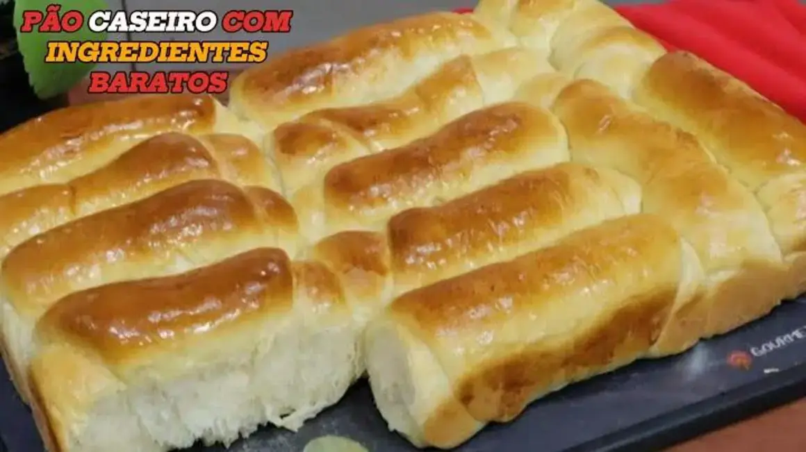 Receita de Pão Caseiro Fofinho Com Ingredientes Baratos e Sabor Incrível