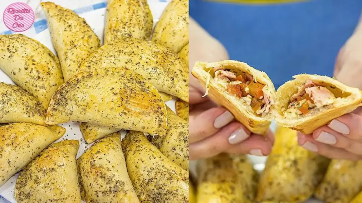 Receita de Pastel Assado: Pronto com Apenas 3 Ingredientes e Recheio de Pizza