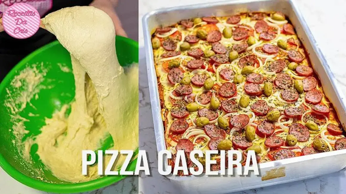 Receita de Pizza Caseira de Massa Grossa: Mexeu, Tá Pronta e É Deliciosa!