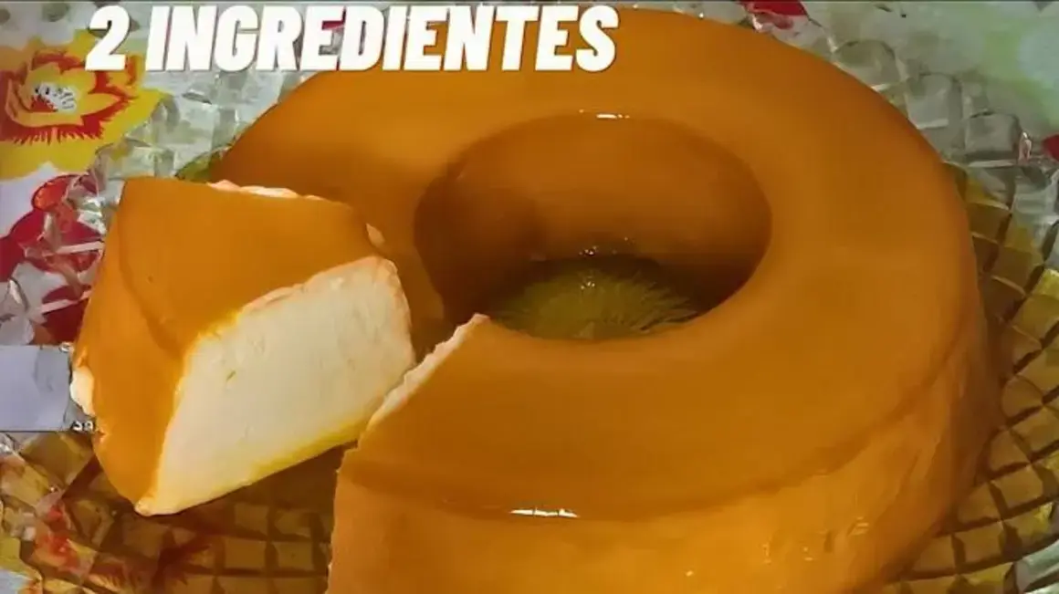 Receita de Pudim Cremoso com Iogurte Natural e Apenas 2 Ingredientes Simples