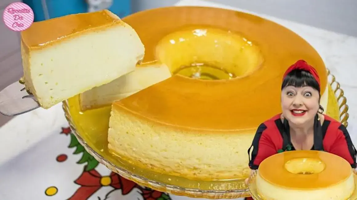 Receita de Pudim Cremoso Gigante de Leite Ninho para uma Ceia Especial de Natal