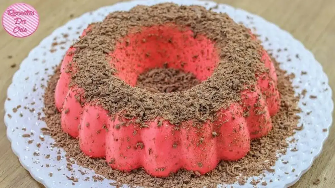 Receita de Pudim Sensacional de Morango que Preparei Sem Forno e Fogão!