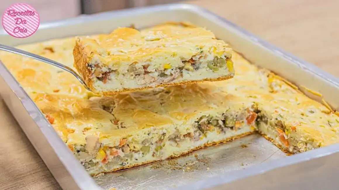 Receita de Torta de Sardinha de Liquidificador Fácil e Prática para o Dia a Dia