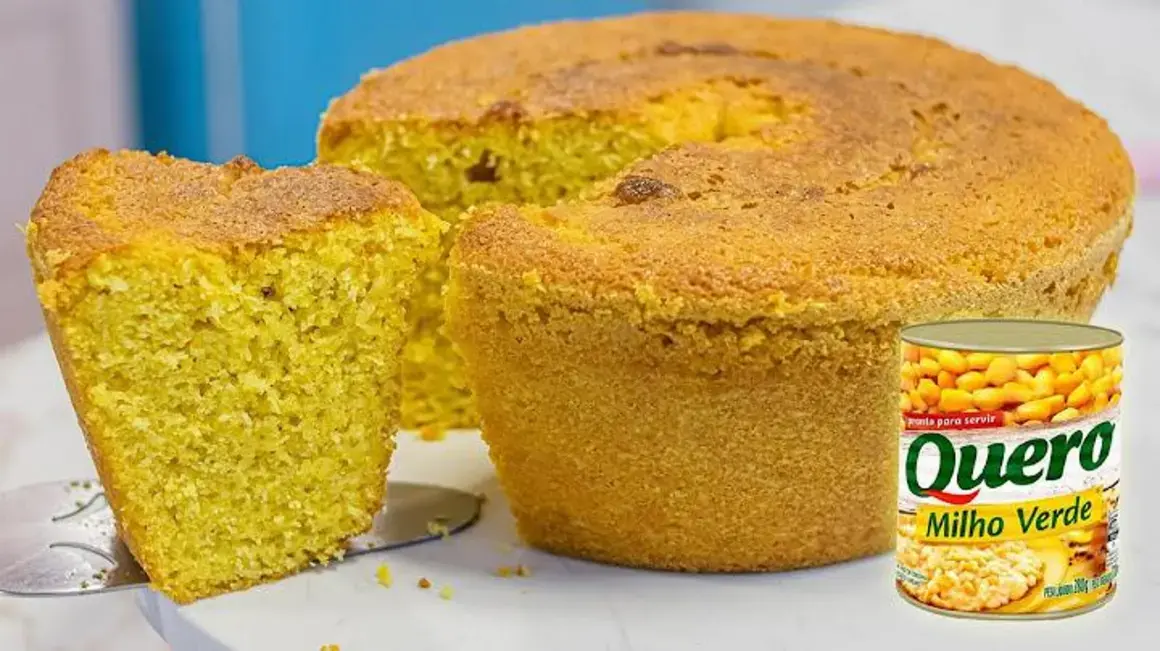 Receita de Bolo de Milho Sem Glúten com Poucos Ingredientes no Liquidificador
