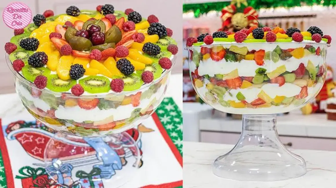 Receita de Pavê Tropical de Frutas na Taça para Surpreender no Natal e Ano Novo