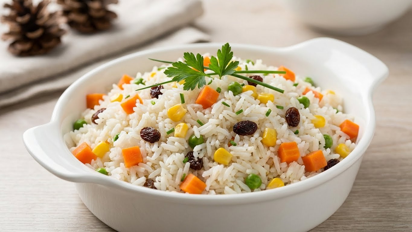 O arroz natalino simples é um acompanhamento indispensável na ceia de Natal. Logo no primeiro...