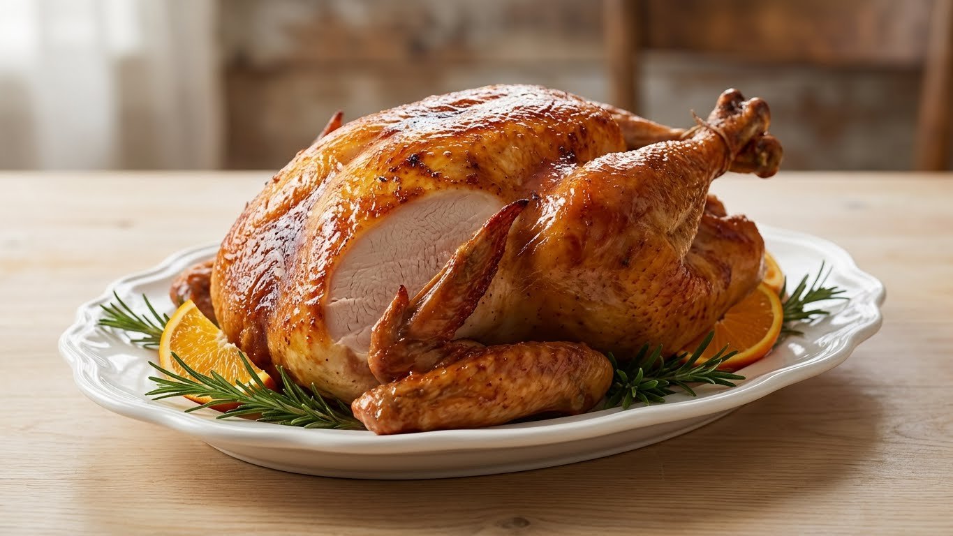 Chester Assado para o Natal Suculento e Bem Temperado