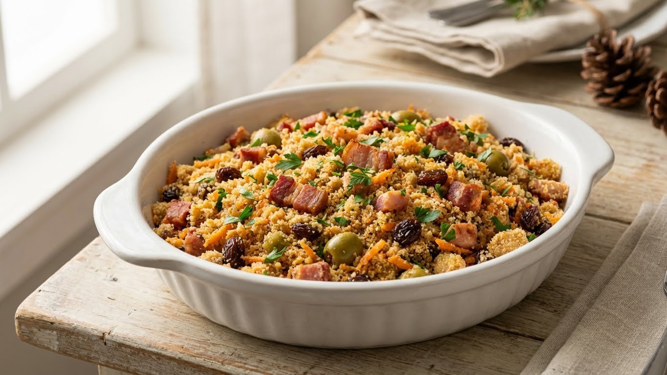 Farofa Natalina Simples e Saborosa para a Ceia