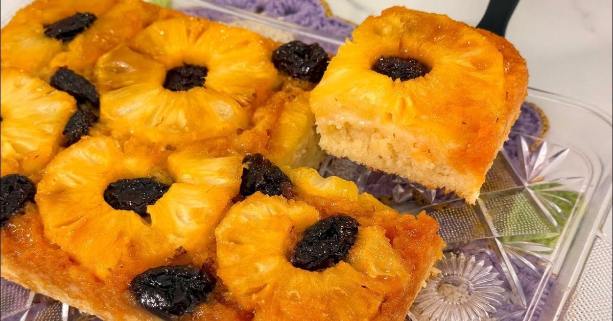 Esse Bolo de Abacaxi com Massa de Iogurte Vai Te Surpreender