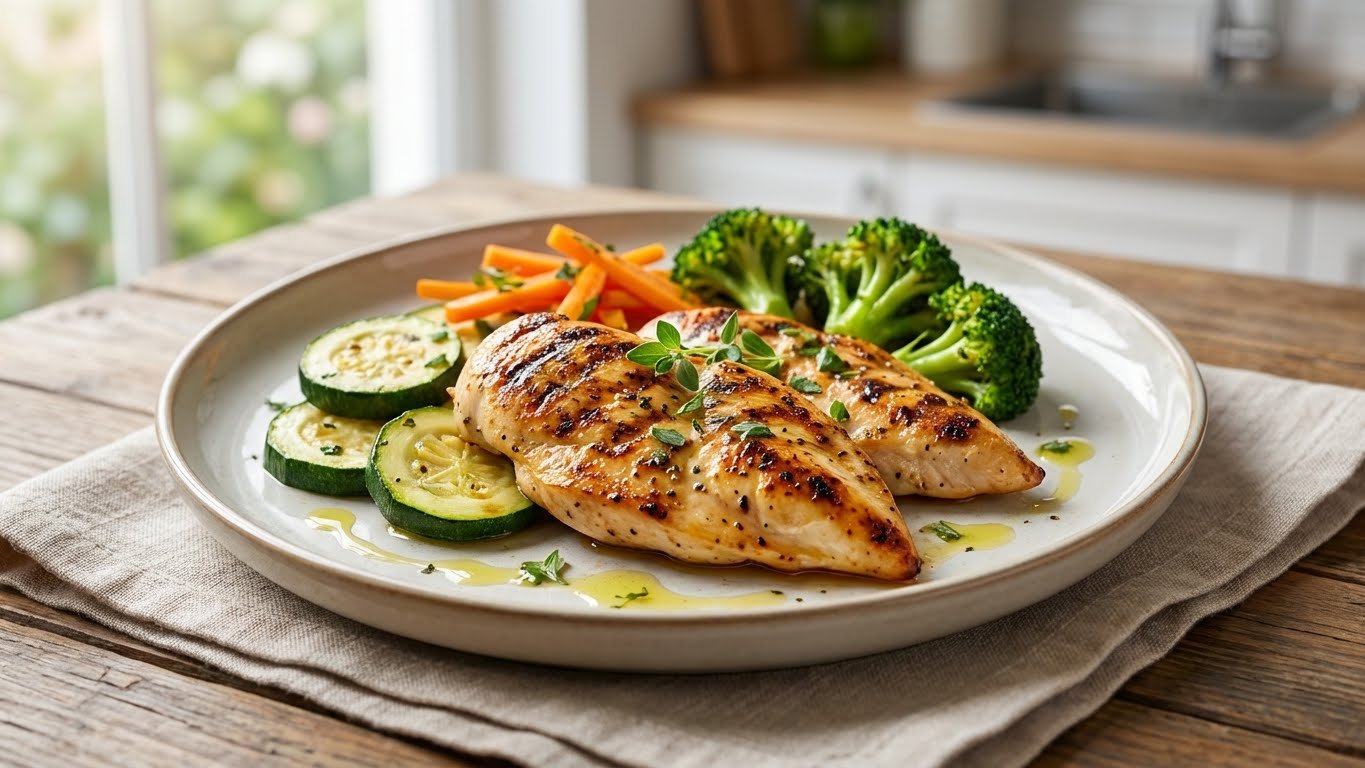 Frango Grelhado com Legumes: Receita Leve, Rápida e Saborosa