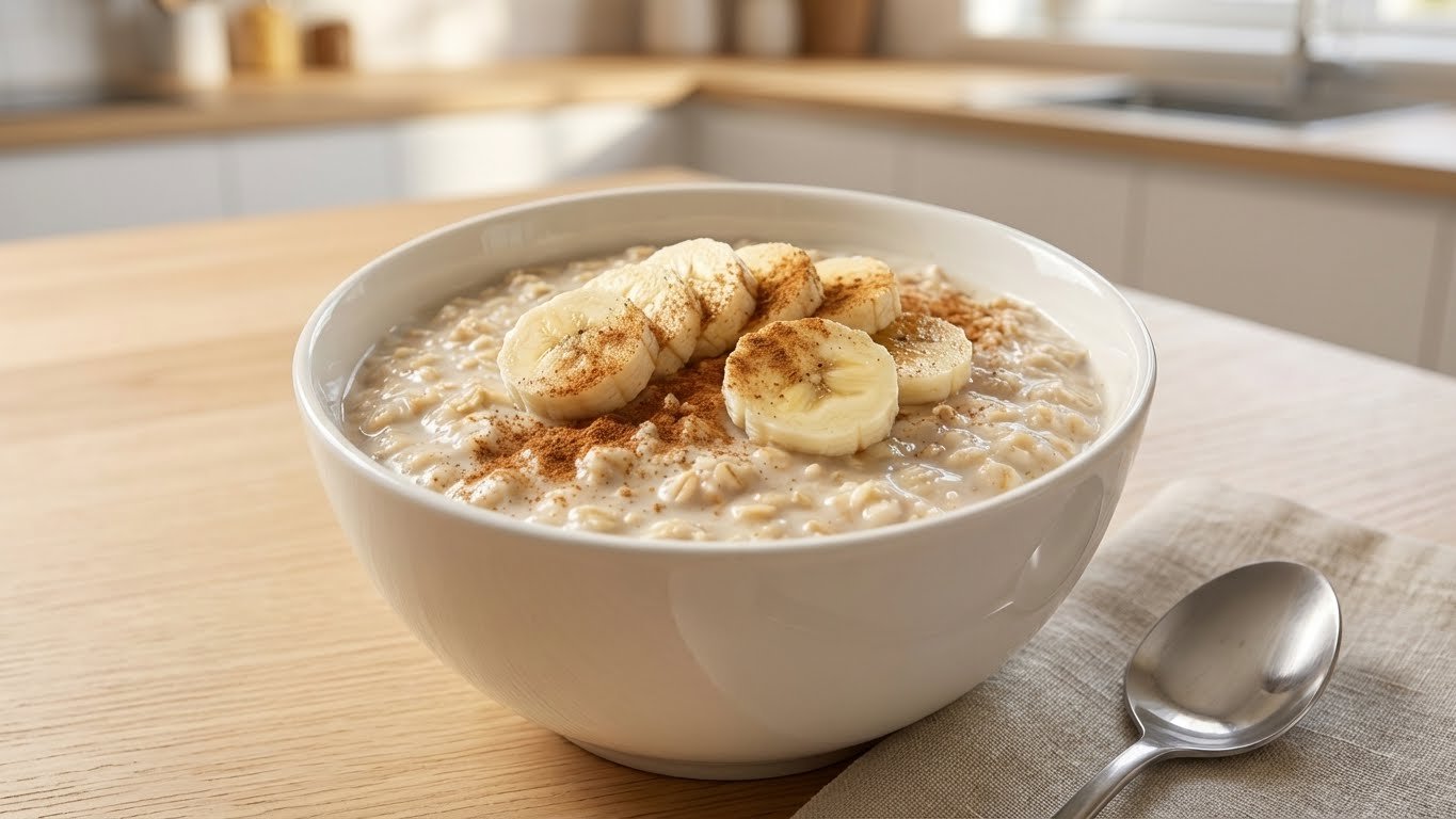 Mingau de Aveia com Banana: Café da Manhã Saudável e Rápido