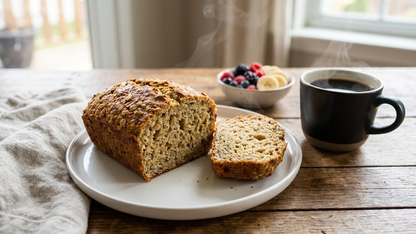 Pão de Aveia na Airfryer para Café da Manhã Saudável