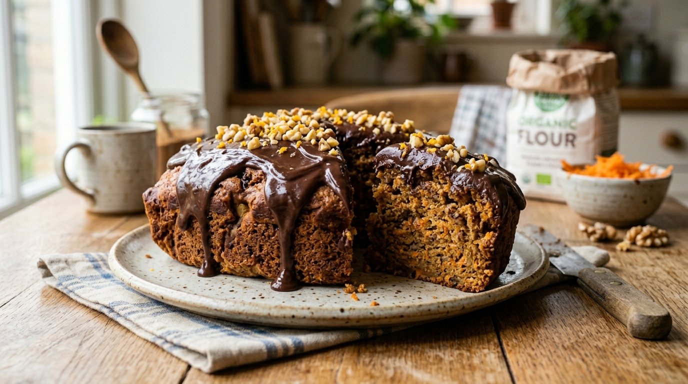 Bolo de Cenoura Fofinho com Cobertura de Chocolate Fácil