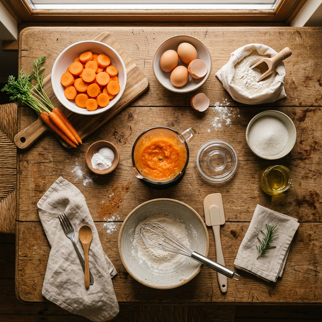 Preparo do Bolo de Cenoura